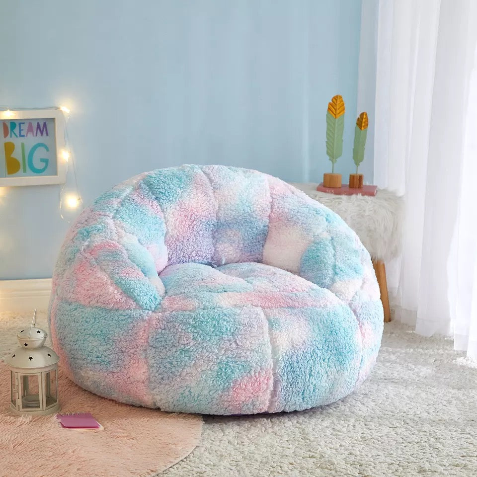 Round Bean Bag with 100% Organic Cotton Fill | Cottoned Shop